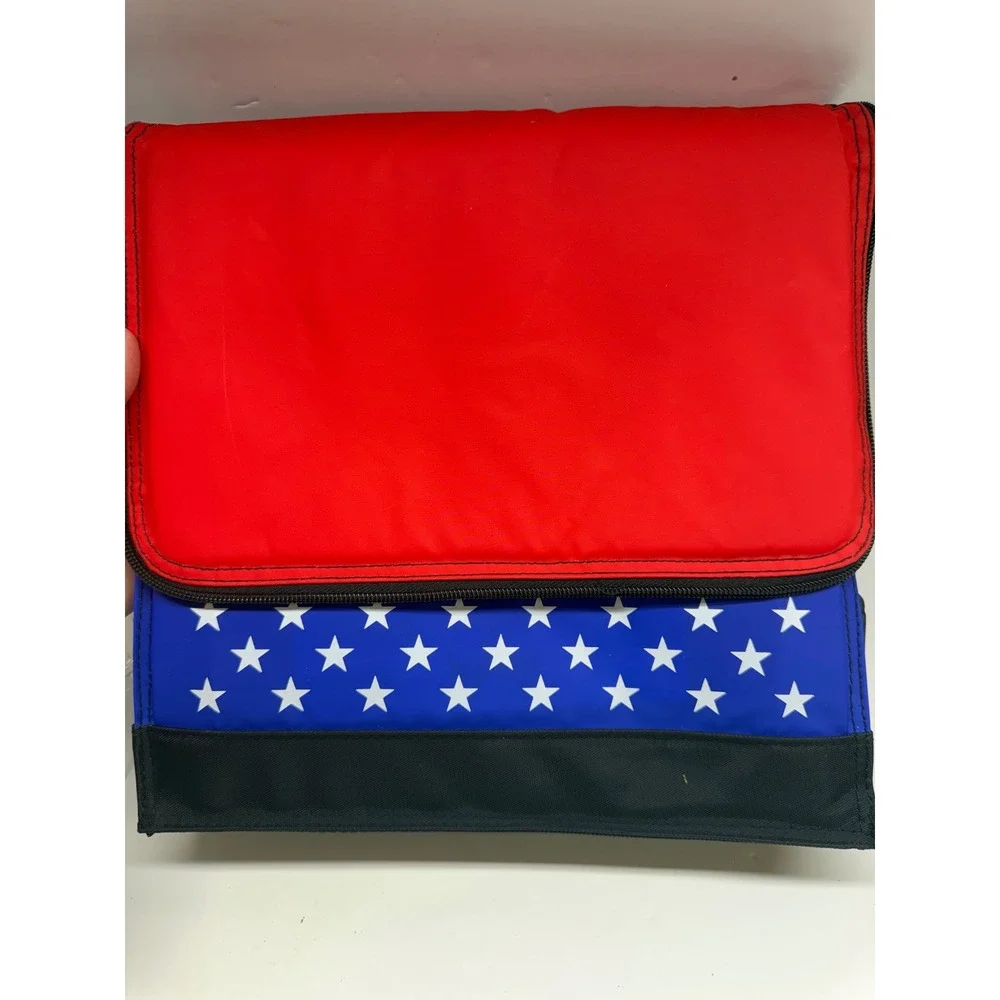 Igloo Patriotic USA hard Collapsible 24 Can CoolerBag Red WhiteBlue Vintage 2002